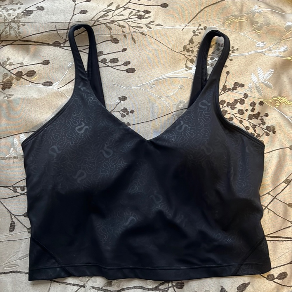 Lululemon Align Black Logo Tank Size 12